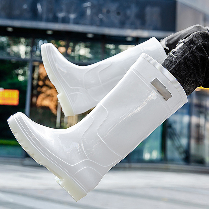 New Men Rain Boots High Rain B - Fishing Boots 评论和价格