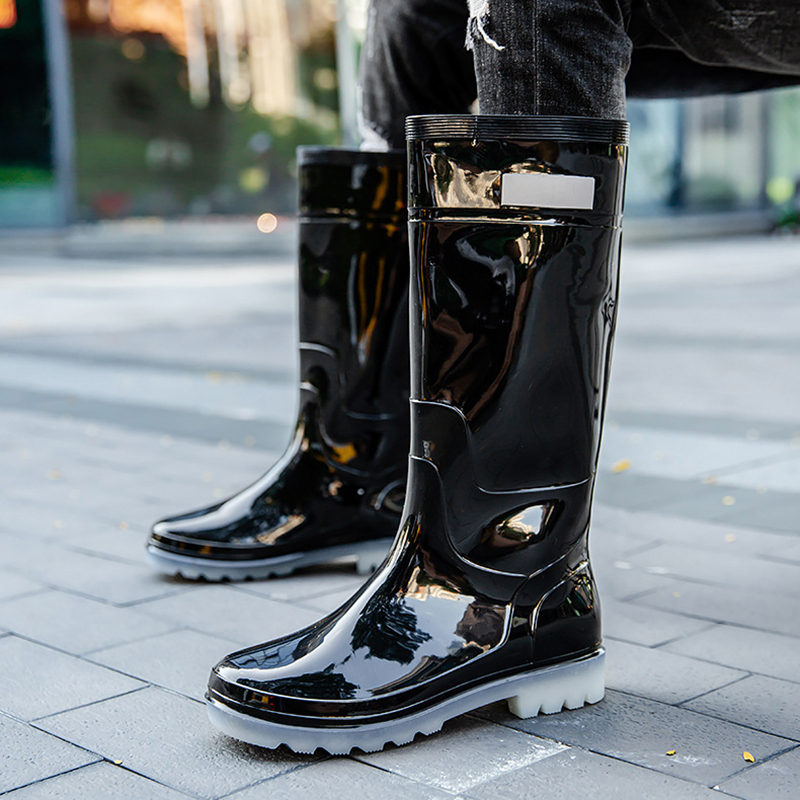 New Men Rain Boots High Rain B - Fishing Boots 评论和价格