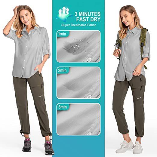 Women's Long Sleeve Sun Protec - Fishing Shirt Uv Protection 评论和价格