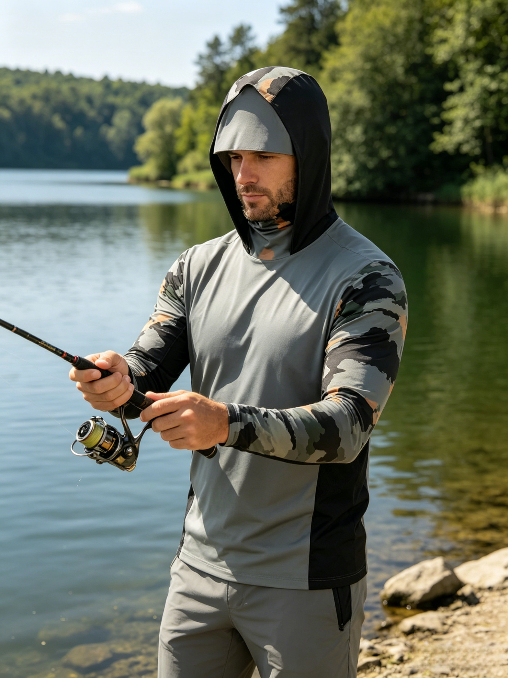 2026Fishing Shirts Long Sleeve - Fishing Mask Sun Protection 评论和价格