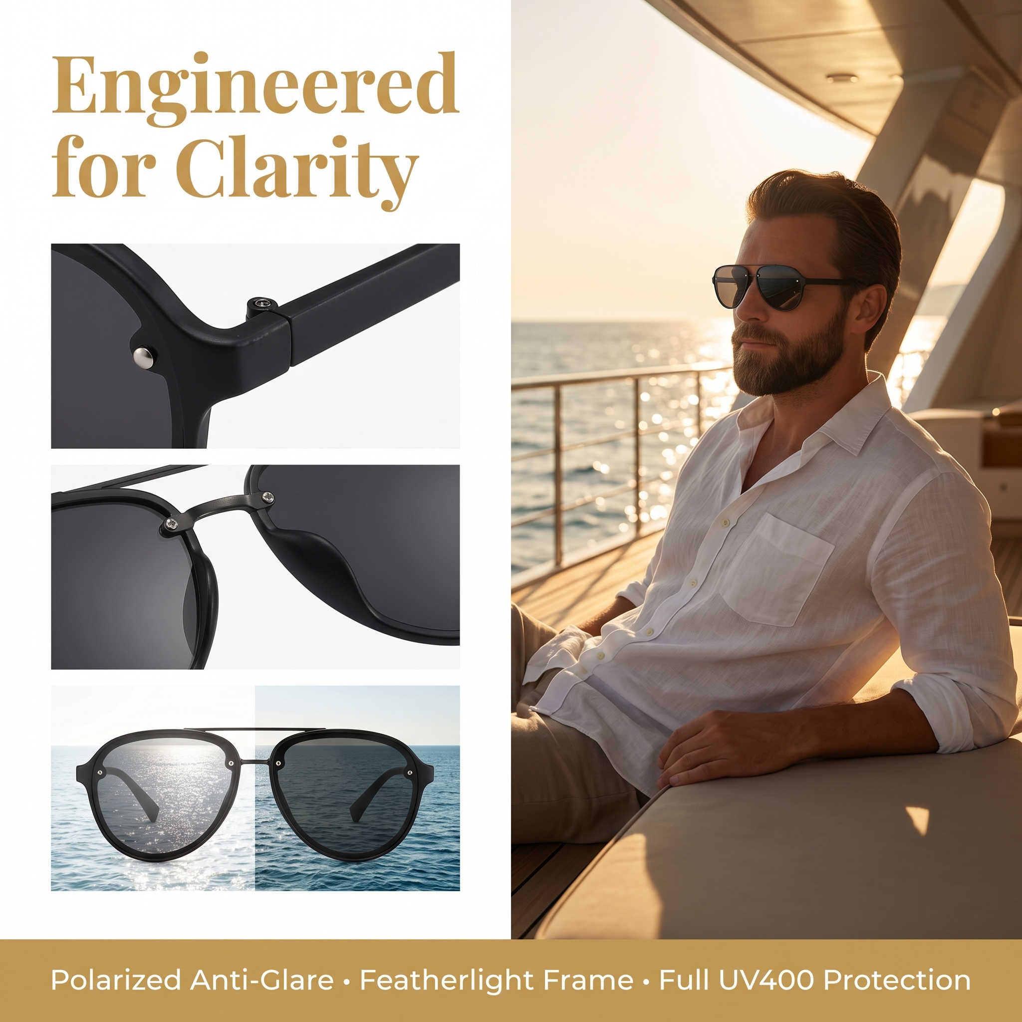 CHALK Polarized Men's Sunglass - Fishing Sunglasses Polarized 评论和价格