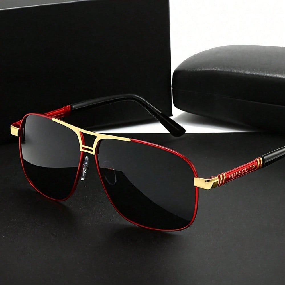 Large Metal Polarized Men And  - Fishing Sunglasses Polarized 评论和价格