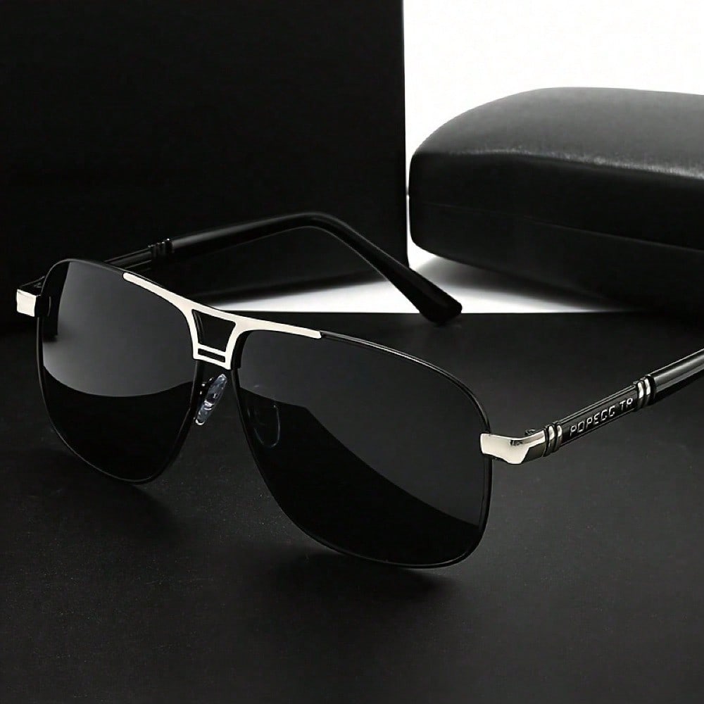 Large Metal Polarized Men And  - Fishing Sunglasses Polarized 评论和价格