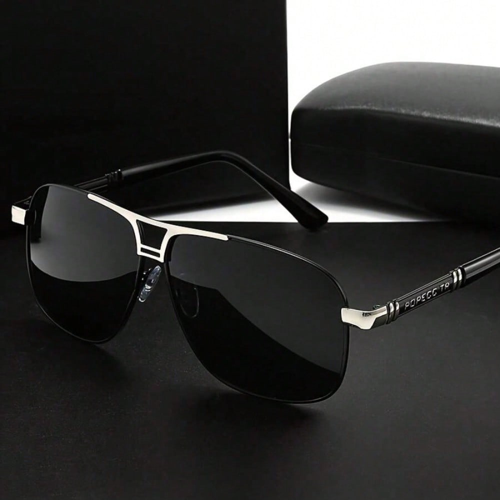 Large Metal Polarized Men And  - Fishing Sunglasses Polarized 评论和价格