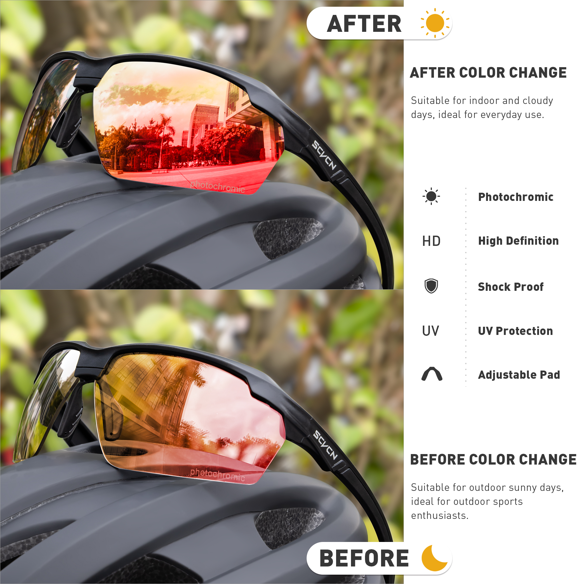 SCVCN Camping Goggles Women Sp - Fishing Sunglasses Polarized 评论和价格