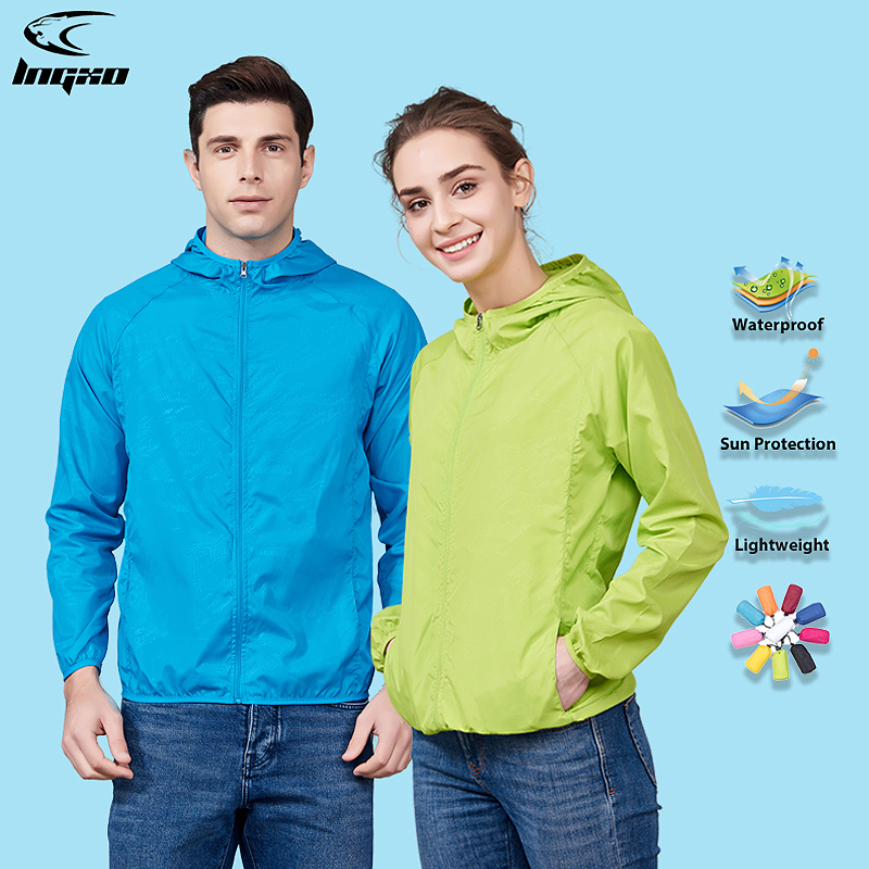 LNGXO Unisex Hiking Jacket Men - Fishing Rain Suit 评论和价格