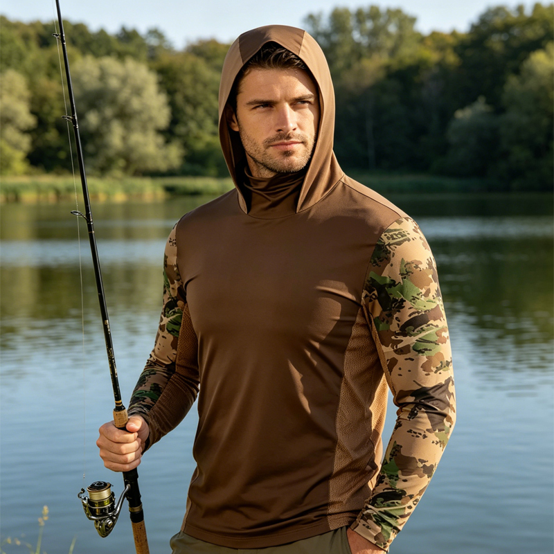 2026 Fishing Shirts Long Sleev - Fishing Mask Sun Protection 评论和价格