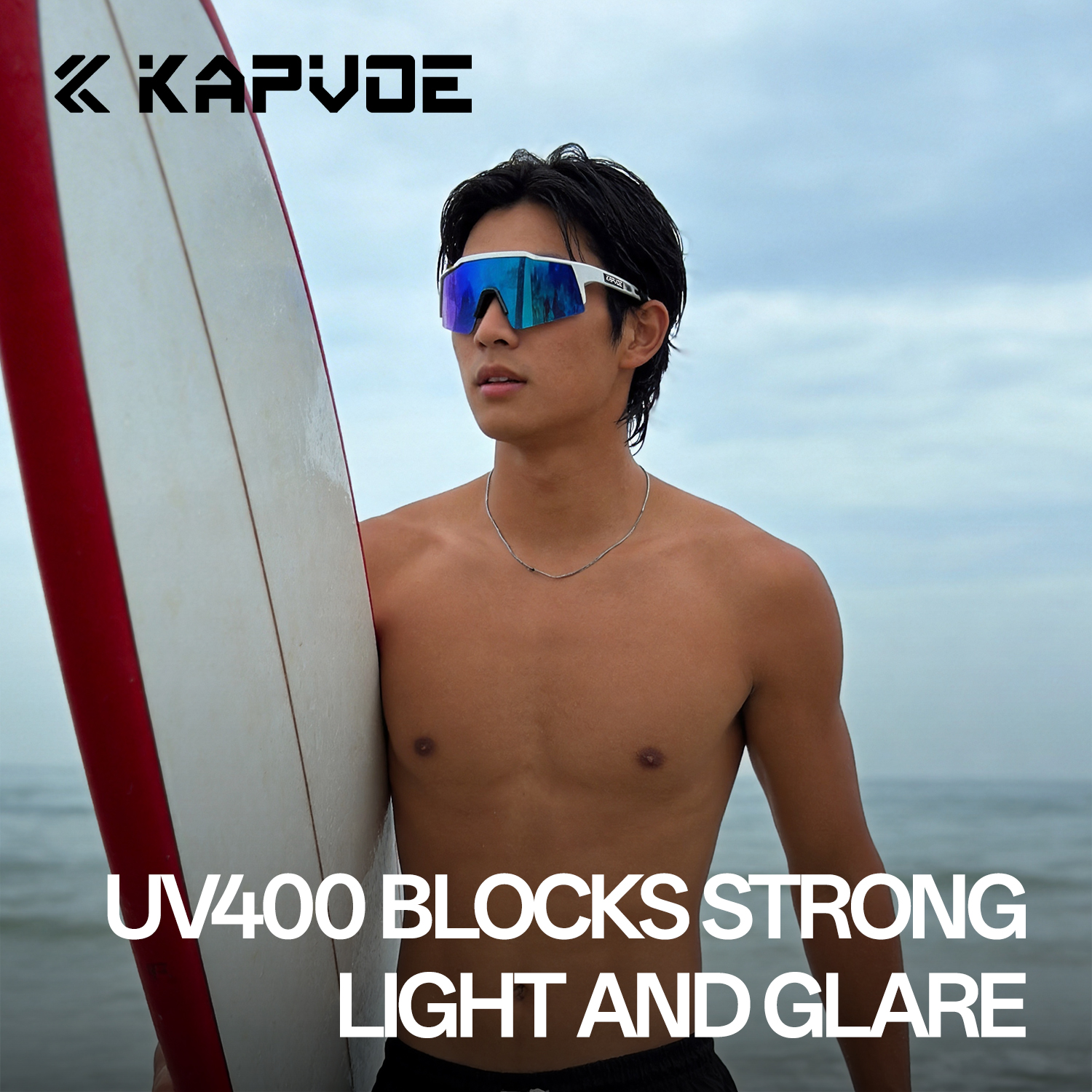 KAPVOE UV400 Anti-glare Surfin - Fishing Sunglasses Polarized 评论和价格