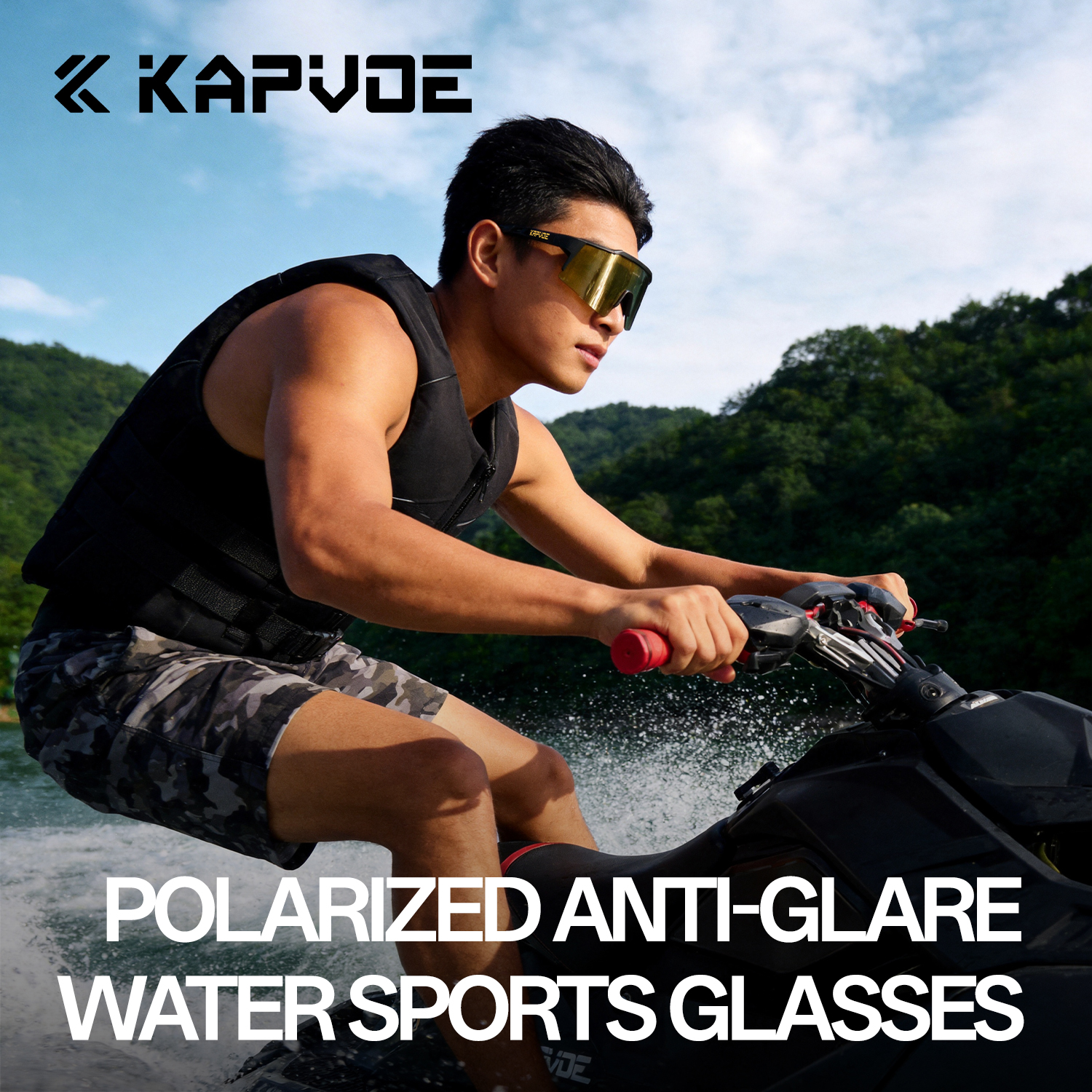 KAPVOE UV400 Anti-glare Surfin - Fishing Sunglasses Polarized 评论和价格