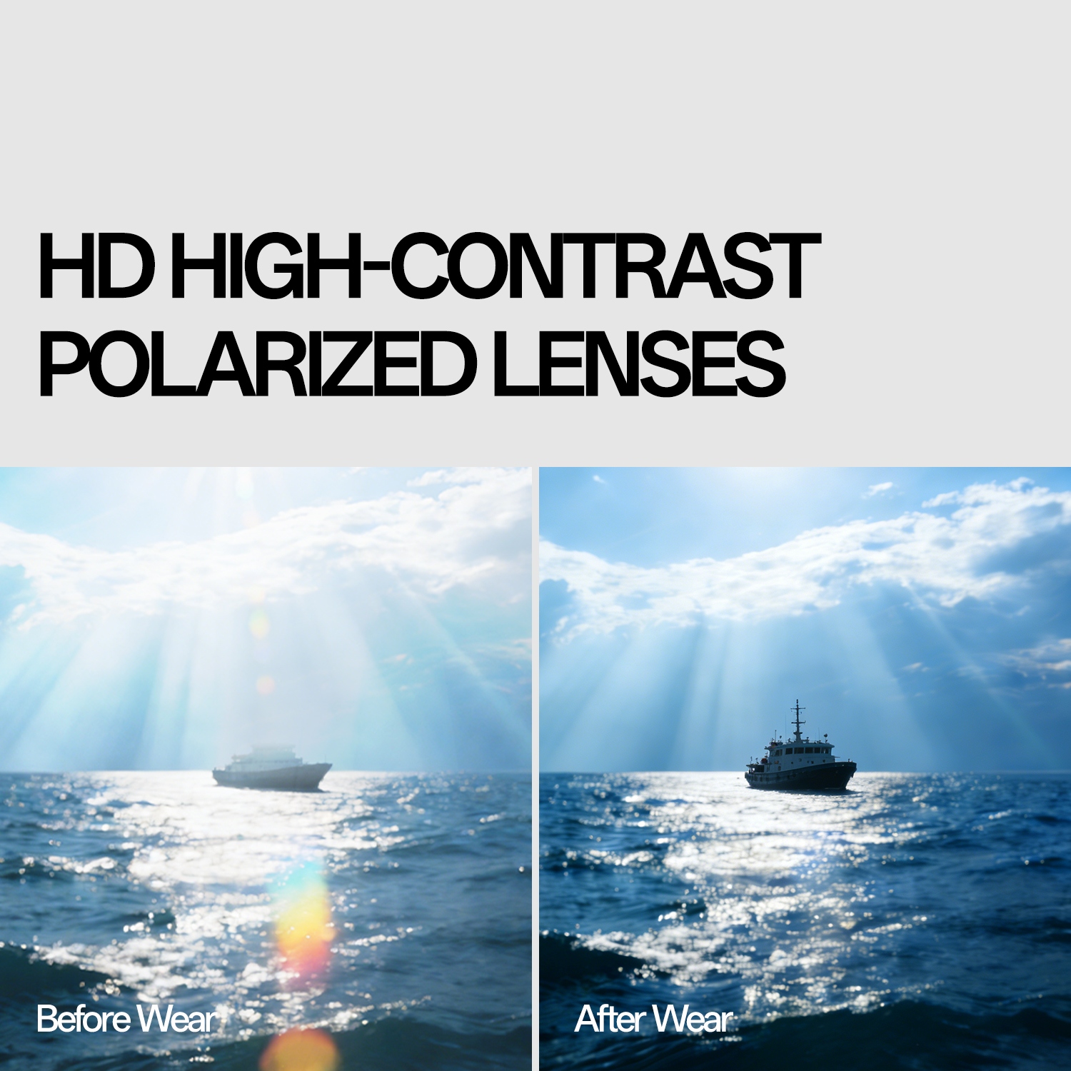 KAPVOE UV400 Anti-glare Surfin - Fishing Sunglasses Polarized 评论和价格