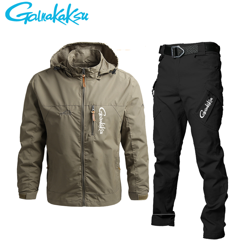 Men's Waterproof Hooded Jacket - Fishing Pants Waterproof 评论和价格