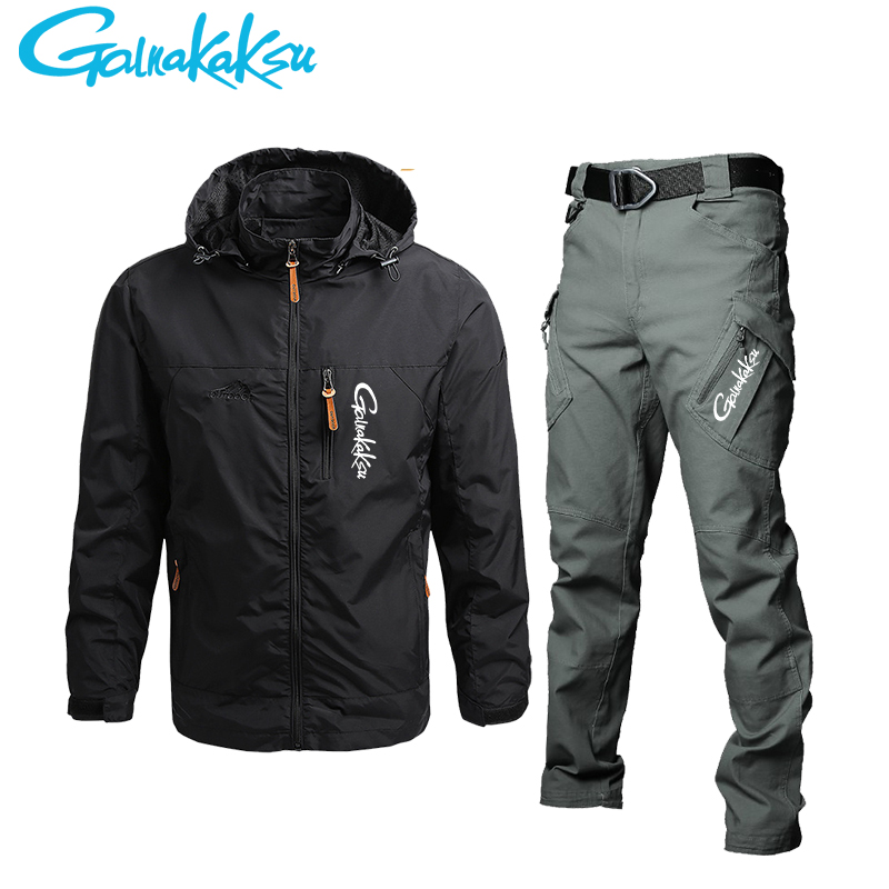 Men's Waterproof Hooded Jacket - Fishing Pants Waterproof 评论和价格