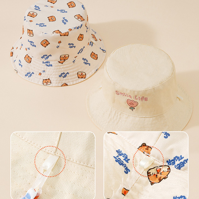 Letter Embroidered Baby Bucket - Fishing Hat 评论和价格