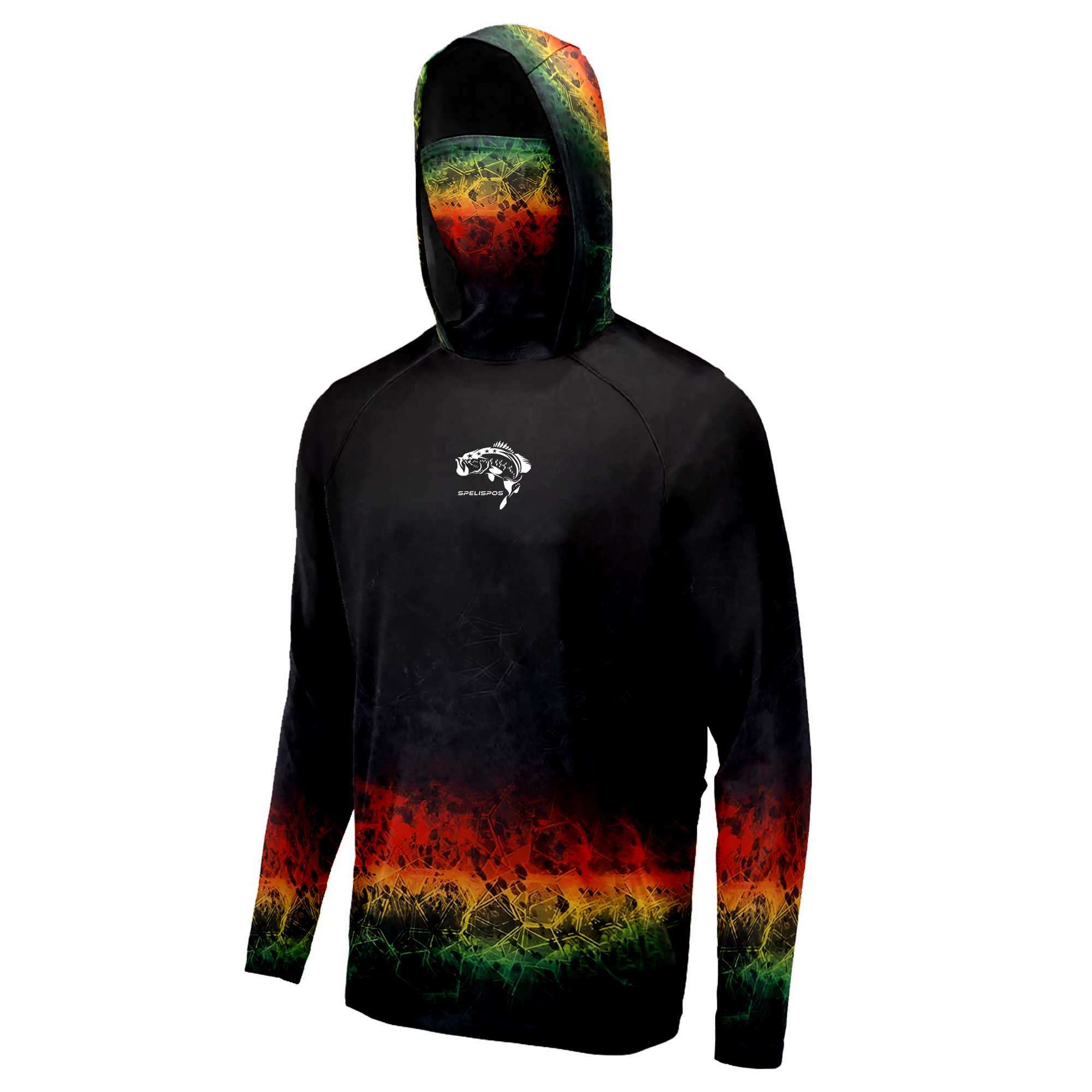 Fishing Shirt Red Hoodie Mask  - Fishing Mask Sun Protection 评论和价格