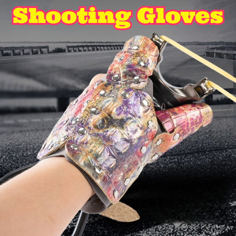 Half Finger Cowhide Gloves Cro - Fishing Gloves 评论和价格