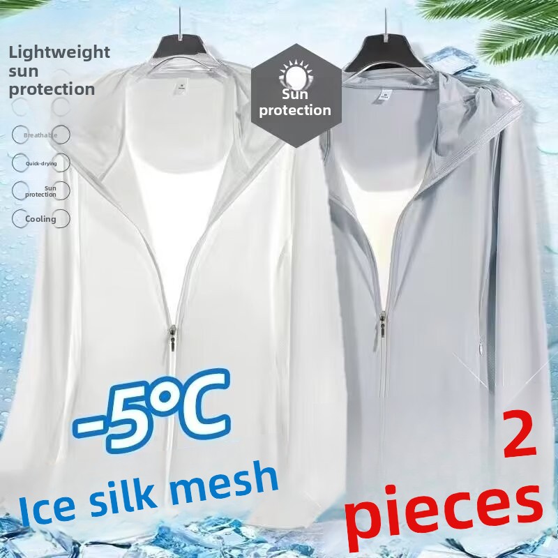 Ice Silk Men's Summer Thin Air - Fishing Shirt Uv Protection 评论和价格