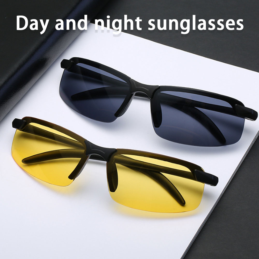 Rimless trendy Sunglasses man  - Fishing Sunglasses Polarized 评论和价格