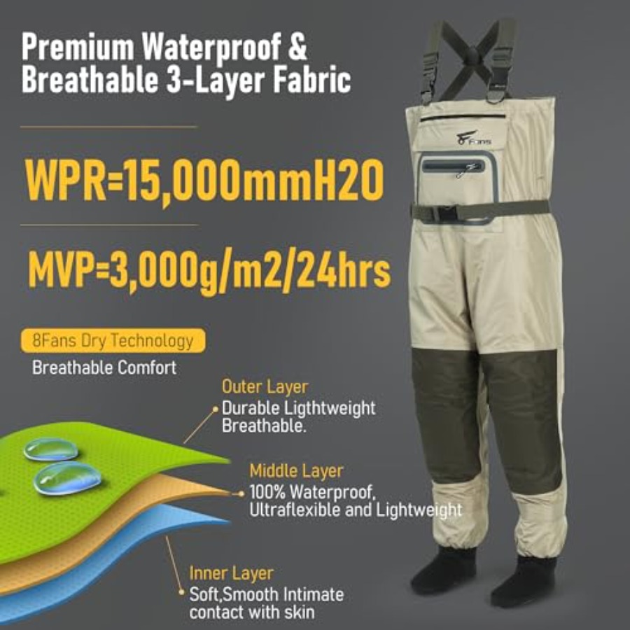 Fishing Chest Waders for Men a - Fishing Waders 评论和价格