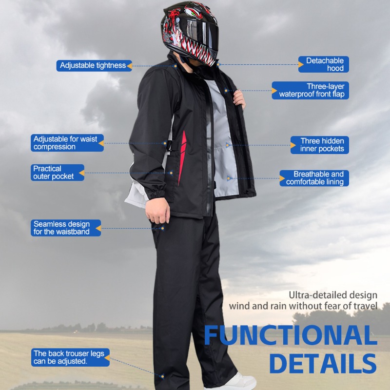 Motorcycle Raincoat Suit Men U - Fishing Jacket Waterproof 评论和价格