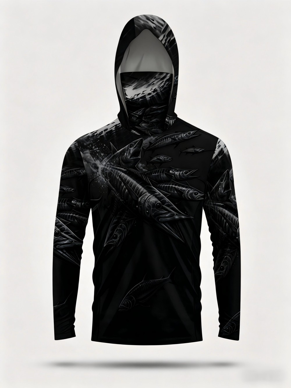 Men's summer fashion fish scho - Fishing Hoodie 评论和价格