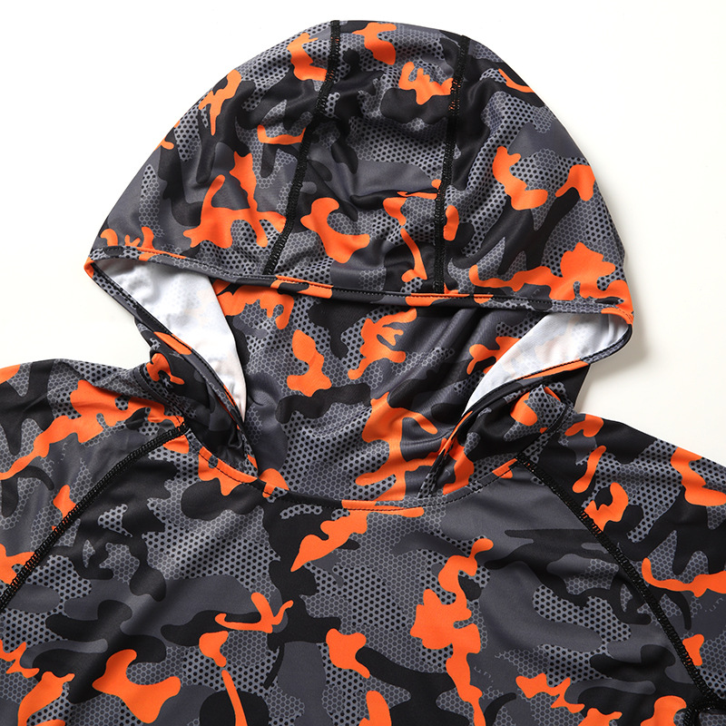 Camouflage Fishing T-shirt wit - Fishing Shirt Uv Protection 评论和价格