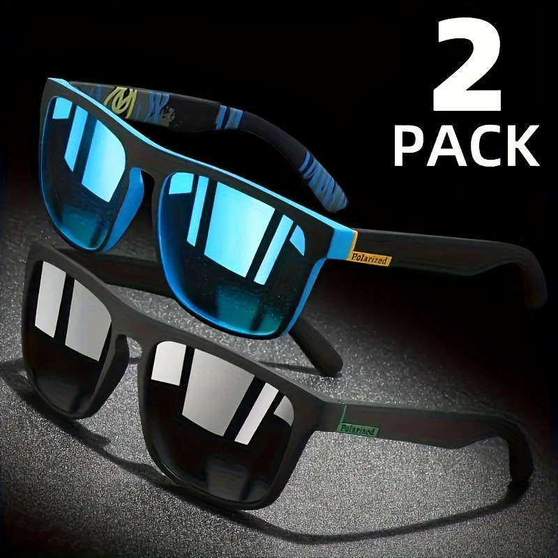 1/2pcs Square Sport Sunglasses - Fishing Sunglasses Polarized 评论和价格