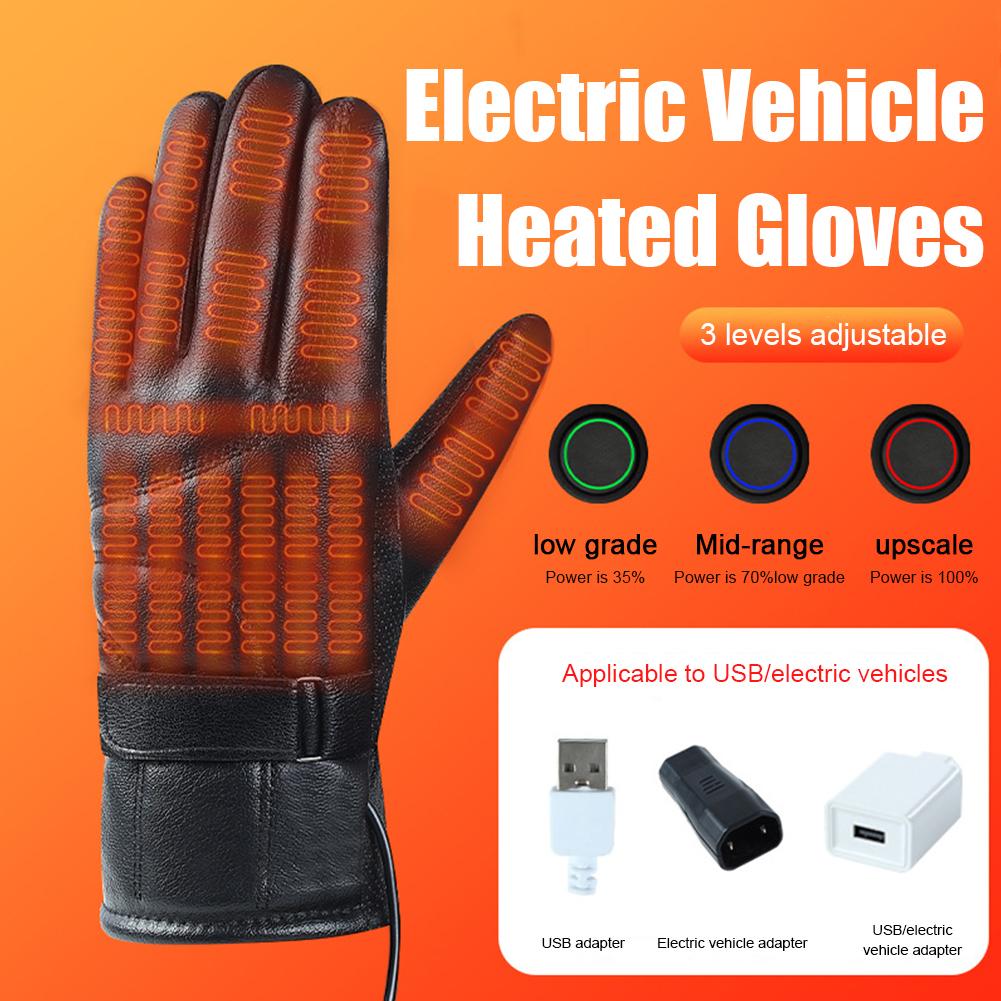 1 Pair USB Heating Gloves Rech - Fishing Gloves 评论和价格
