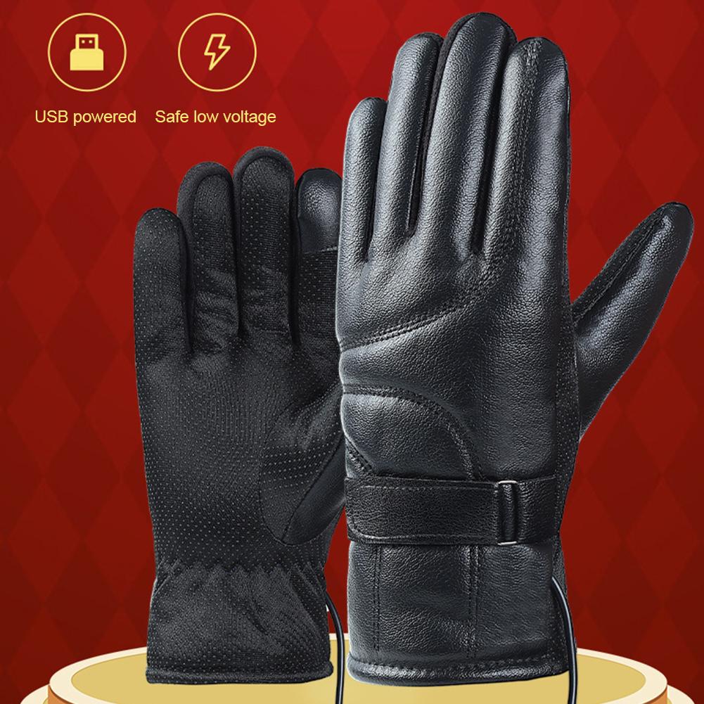 1 Pair USB Heating Gloves Rech - Fishing Gloves 评论和价格