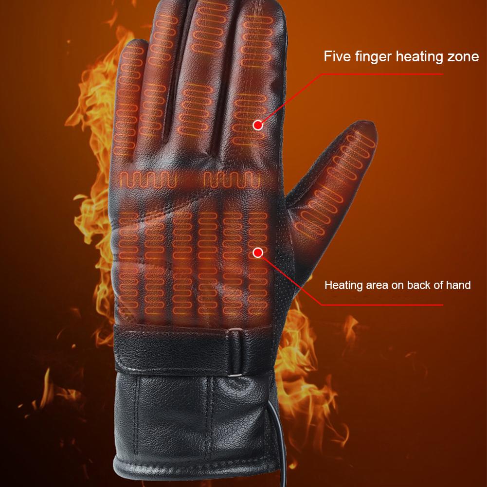 1 Pair USB Heating Gloves Rech - Fishing Gloves 评论和价格