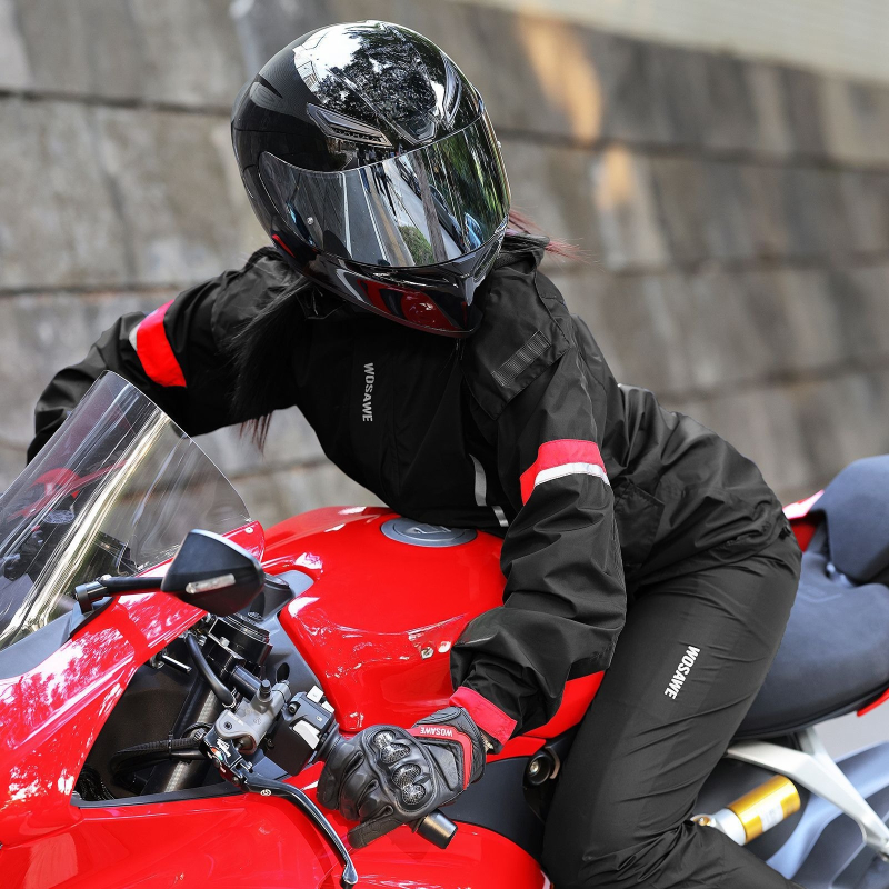 WOSAWE Motorcycle Raincoat Wat - Fishing Rain Suit 评论和价格