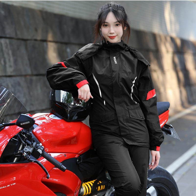 WOSAWE Motorcycle Raincoat Wat - Fishing Rain Suit 评论和价格