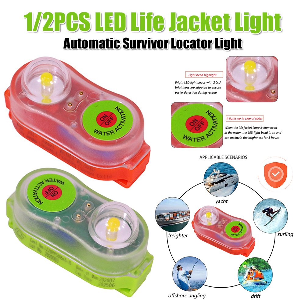 LED Life Jacket Light Water-Ac - Fishing Jacket Waterproof 评论和价格