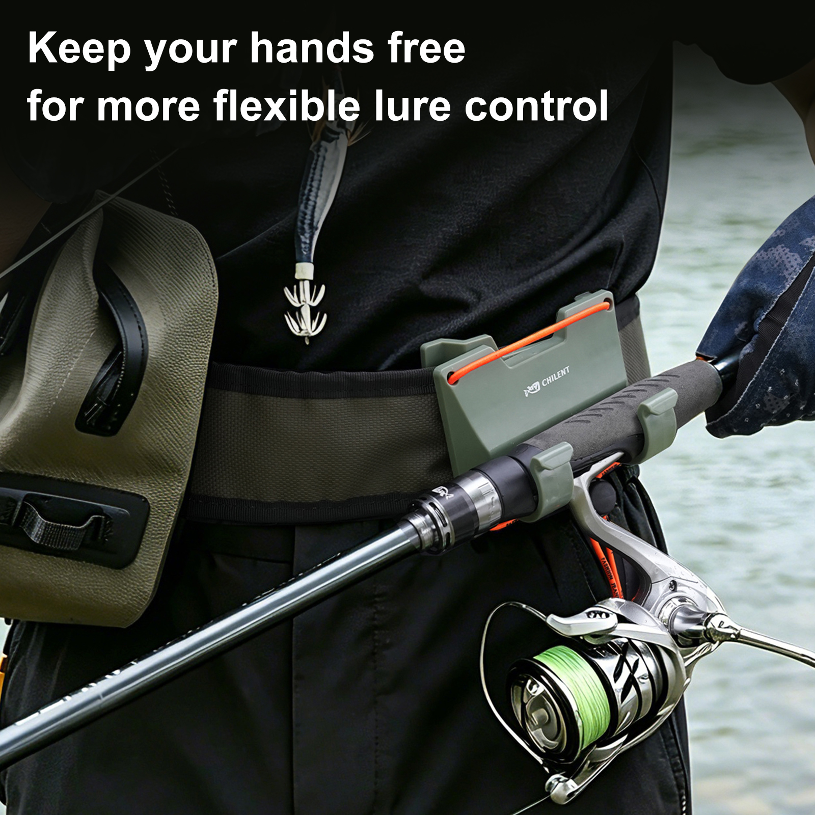 Outdoor Belt Clip Rod Holder H - Fishing Belt 评论和价格