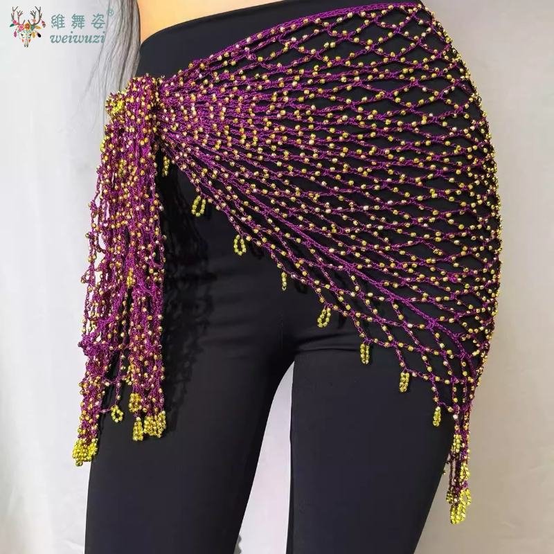 New Belly Dance Hip Scarf Sequ - Fishing Belt 评论和价格