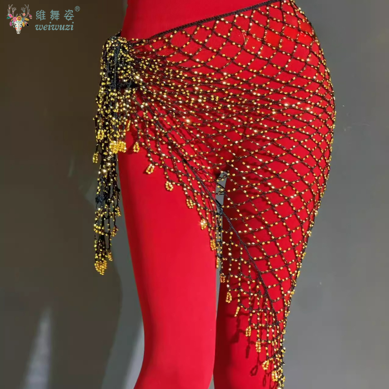 New Belly Dance Hip Scarf Sequ - Fishing Belt 评论和价格
