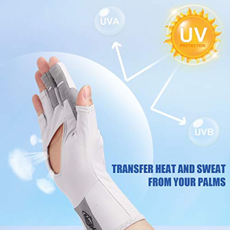 UV Protection Fishing Fingerle - Fishing Gloves 评论和价格