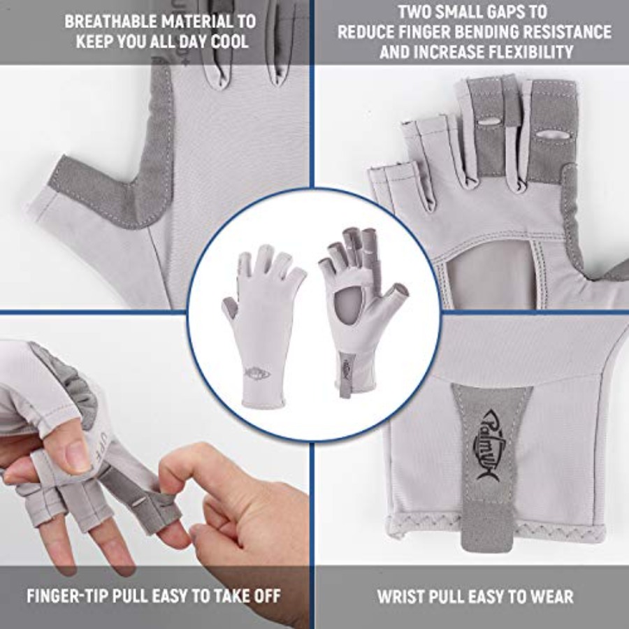 UV Protection Fishing Fingerle - Fishing Gloves 评论和价格