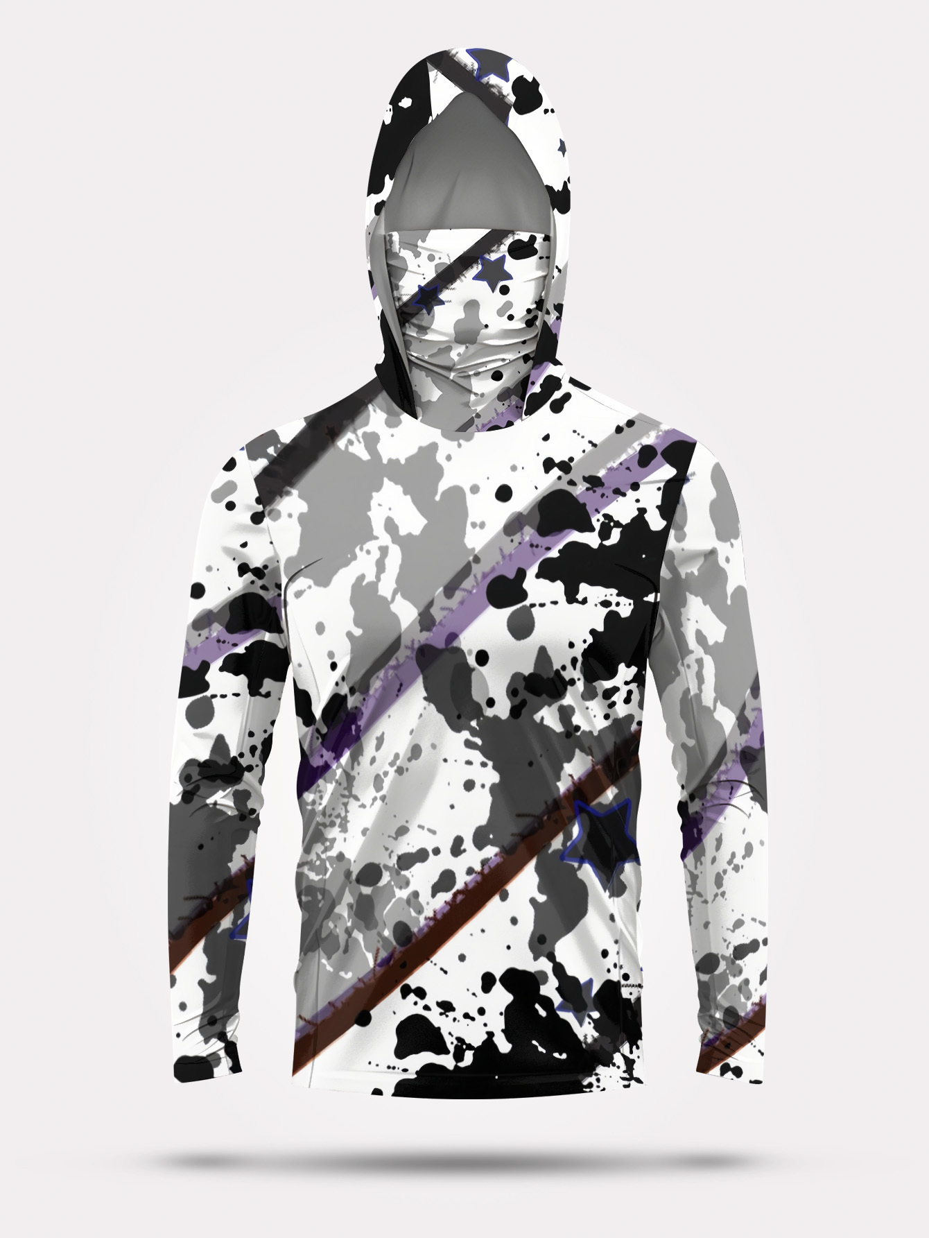 Men Hood Fishing Shirt long sl - Fishing Hoodie 评论和价格