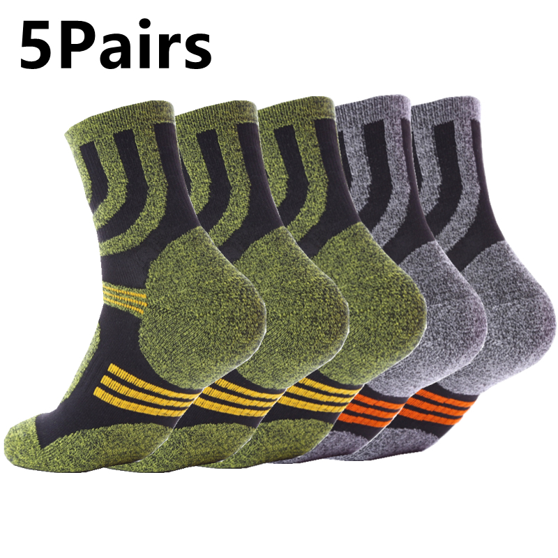 5 Pairs Socks Men Anti Blister - Fishing Socks 评论和价格