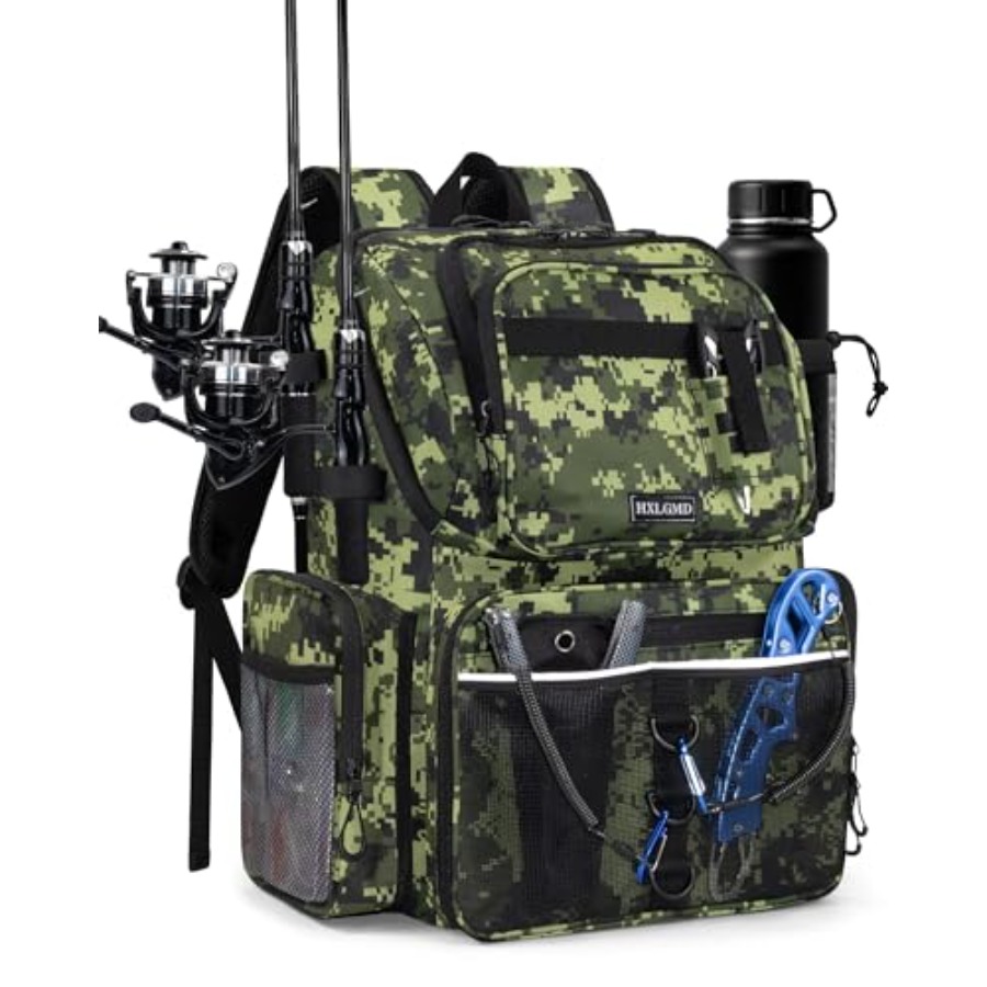 Fishing Backpack with Rod Hold - Fishing Backpack 评论和价格