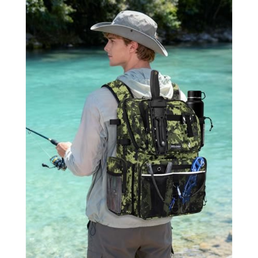 Fishing Backpack with Rod Hold - Fishing Backpack 评论和价格