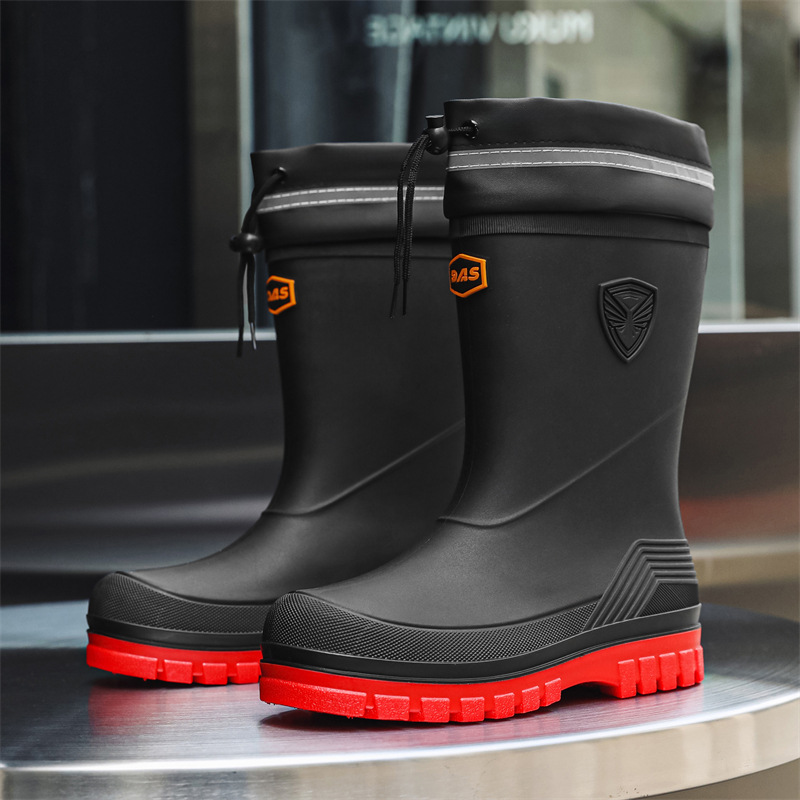 Fashion Men's Rain Boots Mid-C - Fishing Boots 评论和价格