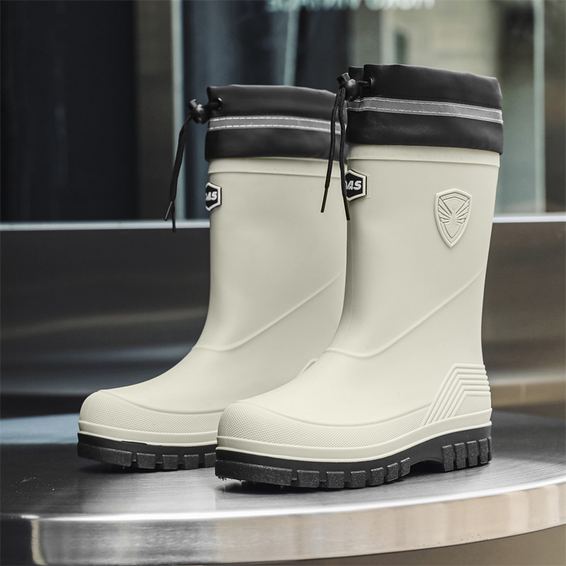 Fashion Men's Rain Boots Mid-C - Fishing Boots 评论和价格