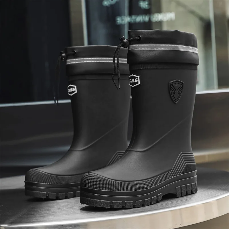 Fashion Men's Rain Boots Mid-C - Fishing Boots 评论和价格