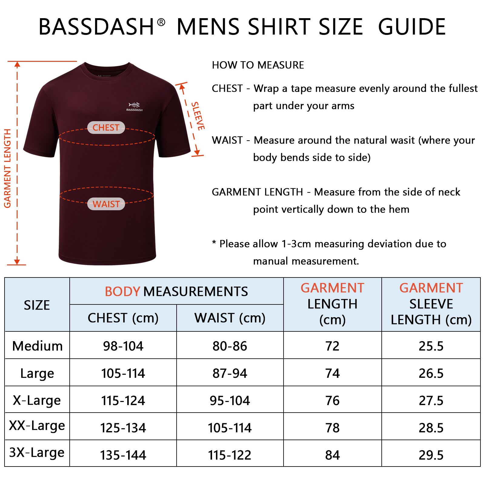 BASSDASH Men’s UPF 50+ Short S - Fishing Shirt Uv Protection 评论和价格