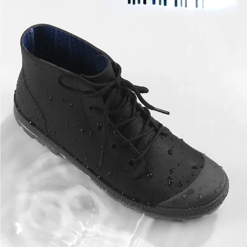 Winter Men Rain Boots Lace-up  - Fishing Waders 评论和价格