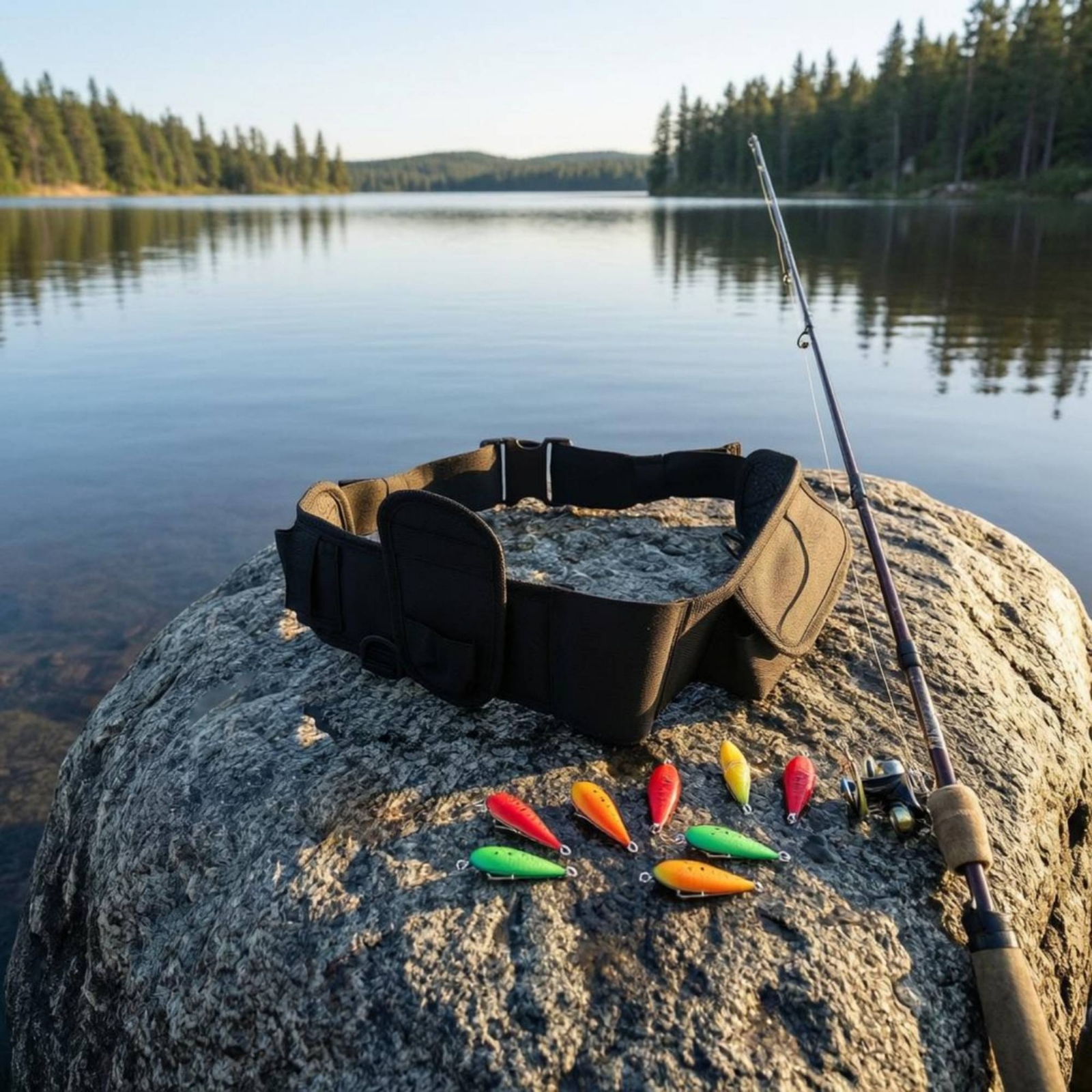 Fishing Waist Bag Flap Pockets - Fishing Belt 评论和价格