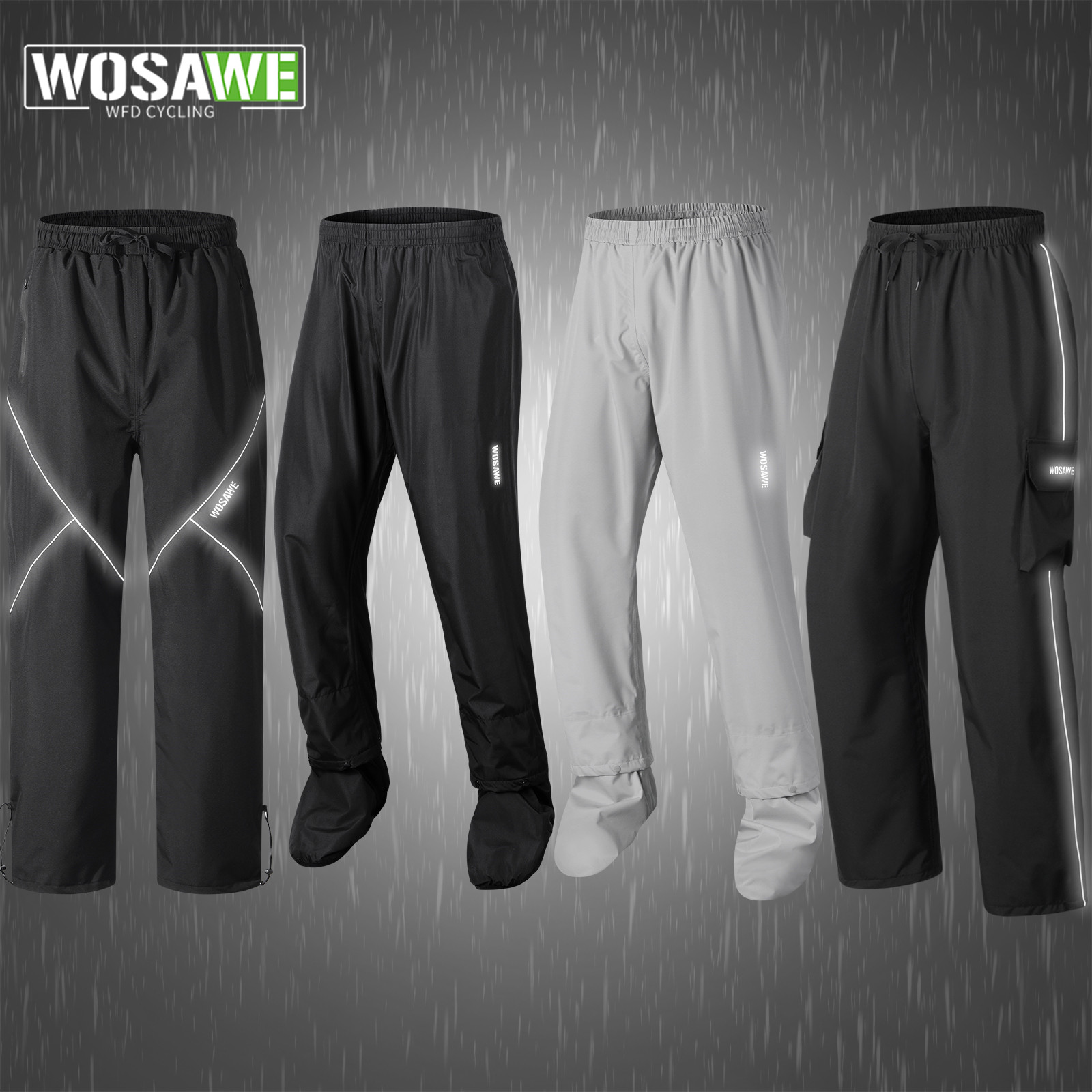 WOSAWE Cycling Rain Pants Wate - Fishing Rain Suit 评论和价格