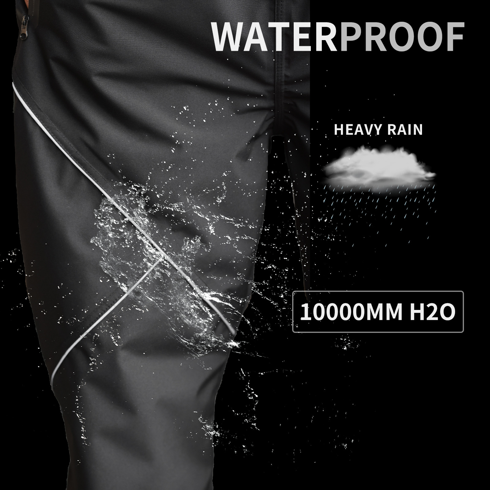 WOSAWE Cycling Rain Pants Wate - Fishing Rain Suit 评论和价格